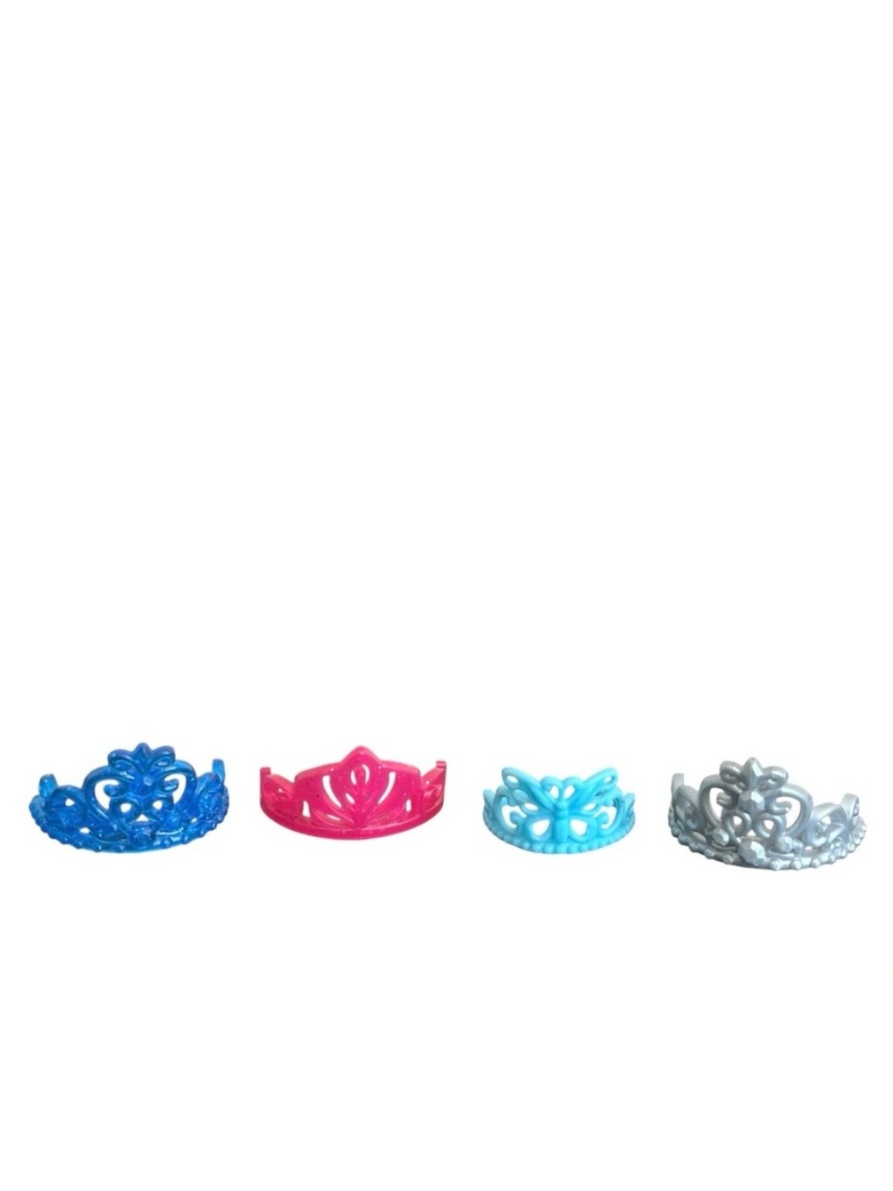 Mattel Barbie Doll Crown Tiara Hair Accessory Headpiece Lot Of 4 Plastic